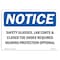 Signmission OSHA Sign, Glasses Lab Coats & Closed Toe Shoes, 10in X 7in Rigid Plastic, 10" W, 7" H, Landscape OS-NS-P-710-L-18168 - alternate 1